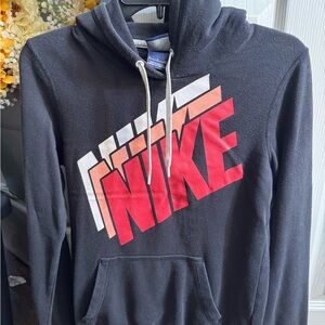 Nike Women’s Black Sweater with Pink Logo